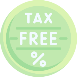 Tax free icon