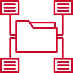 clasificación de datos icono