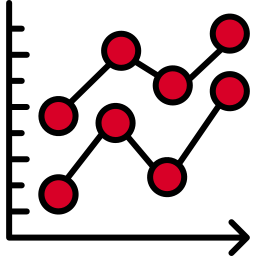 Line graph icon