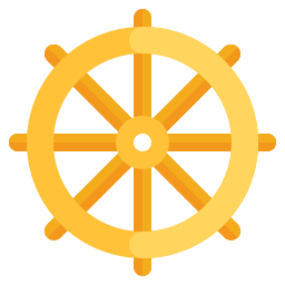 Dharma wheel icon