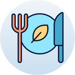 Vegetarian dish icon