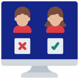 Online voting icon