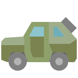 veículo blindado Ícone