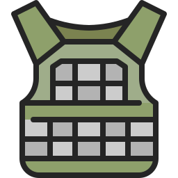 Bulletproof vest icon