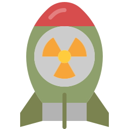 bomba jądrowa ikona