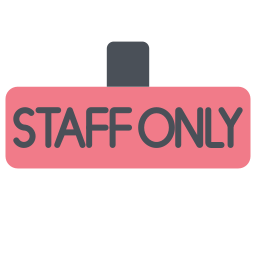 Staff only icon