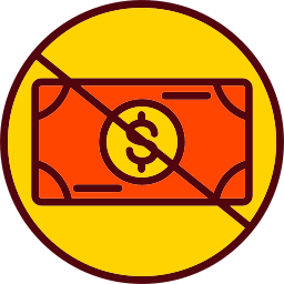 현금 없음 icon