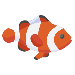 poisson clown Icône