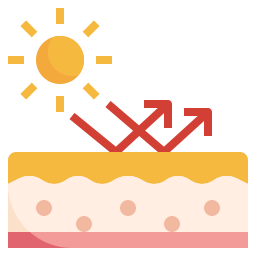 protezione della pelle icona