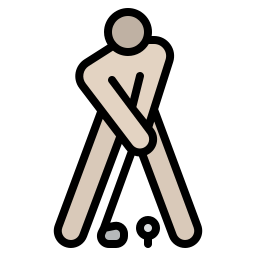 игрок в гольф иконка