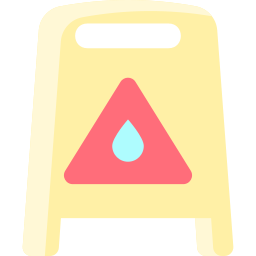 Wet floor icon