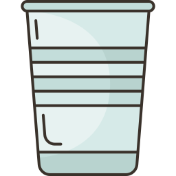 Plastic cup icon