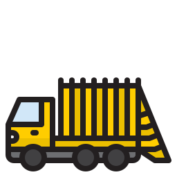 Garbage truck icon