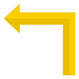 Left turn icon