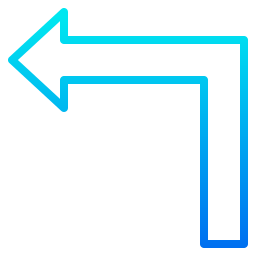 Left turn icon