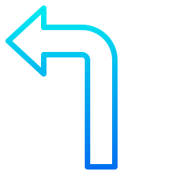 Turn left icon