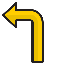 Turn left icon