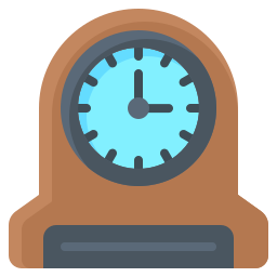 orologio da tavolo icona