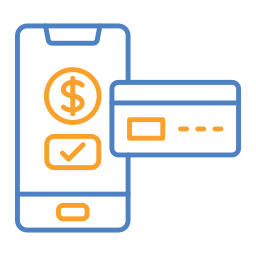 Smartphone payment icon