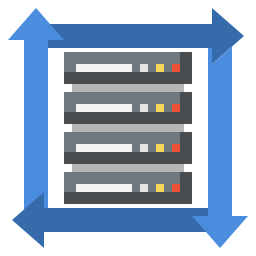 transferencia de datos icono