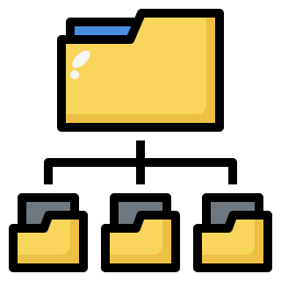 gestión de archivos icono