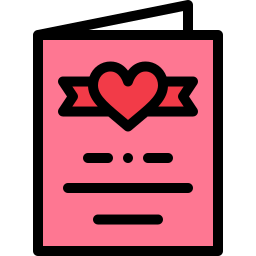 Wedding invitation icon