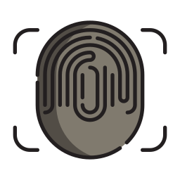 reconocimiento biométrico icono