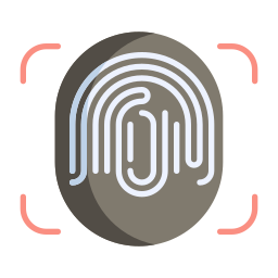 biometrische herkenning icoon