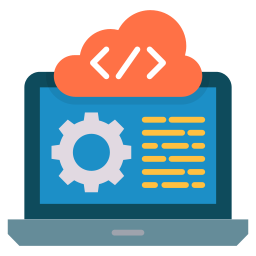 Cloud coding icon