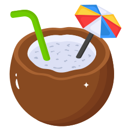 Coconut drink icon