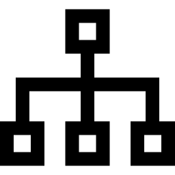 structure hiérarchique Icône