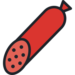 Smoked sausage icon