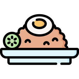 gebakken rijst icoon