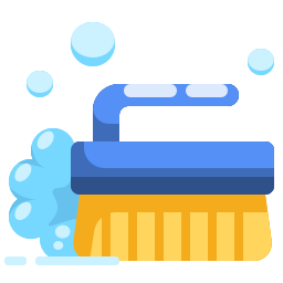 Cleaning brush icon