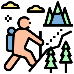hiking icoon