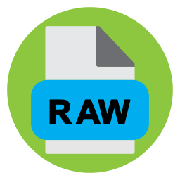 archivo raw icono