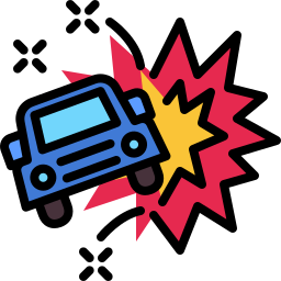 Car accident icon