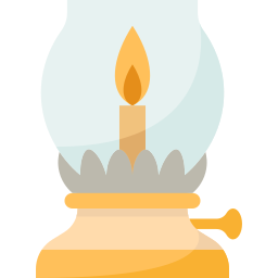 Oil lamp icon