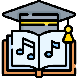 muziek onderwijs icoon