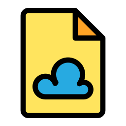 baza danych w chmurze ikona