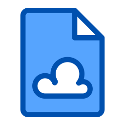 Cloud database icon