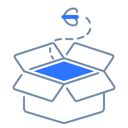 caja vacia icono