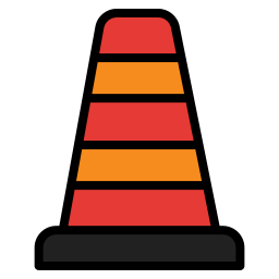 Traffic cone icon