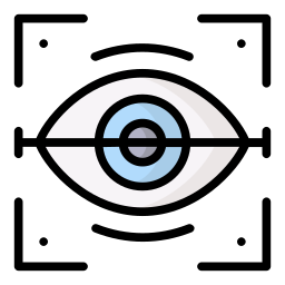 escáner ocular icono