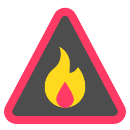 可燃性標識 icon