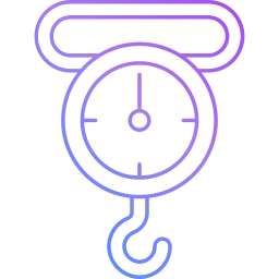 Luggage scale icon