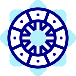 Колесо Дхармы иконка
