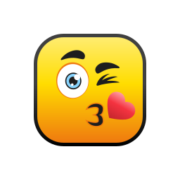 Kiss-wink-heart icon