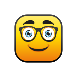 nerd bril icoon