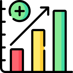 diagramme à bandes Icône